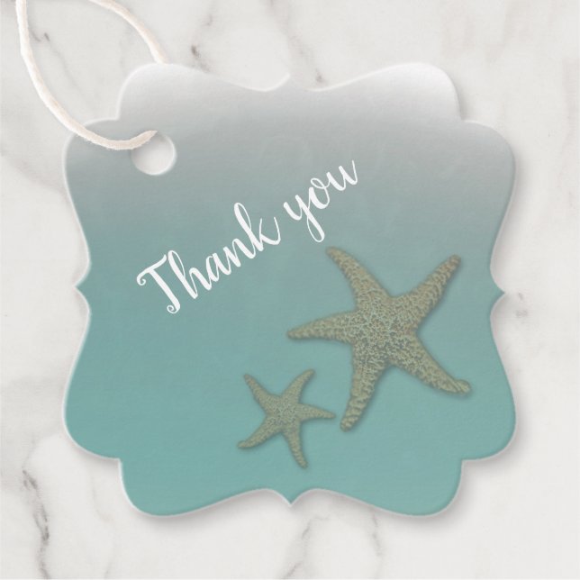 Etiquetas Para Recuerdos Boda de playa (Anverso)