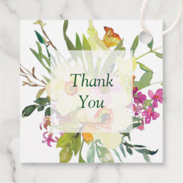 Etiquetas Para Recuerdos Boda de ramo de primavera