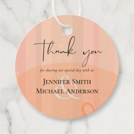 Etiquetas Para Recuerdos Boda de resumen moderno japonés escandinavo