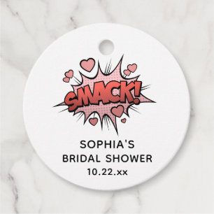 Etiquetas Para Recuerdos Boda de Retro de Cute Funny Bridal Shower