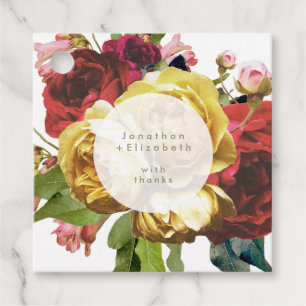 Etiquetas Para Recuerdos Boda de Rosas de English Garden Boho