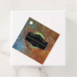 Etiquetas Para Recuerdos Boda de Vintage Steampunk "Gracias"