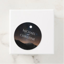 Etiquetas Para Recuerdos Boda del cielo nocturno bajo las estrellas