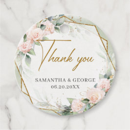 Etiquetas Para Recuerdos Boda del marco dorado de los rosas boho blush euca