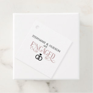 Etiquetas Para Recuerdos boda, ducha de novia, Engaged, partido de compromi