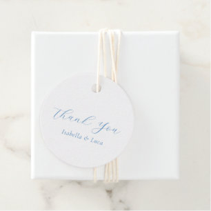 Etiquetas Para Recuerdos Boda elegante de estilo costero en azul y blanco
