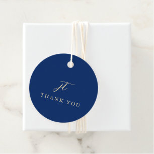 Etiquetas Para Recuerdos Boda elegante de navy y crema clásicos