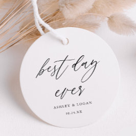 Etiquetas Para Recuerdos Boda elegante del mejor día de la historia