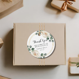 Etiquetas Para Recuerdos Boda elegante y moderno de rosa blanco