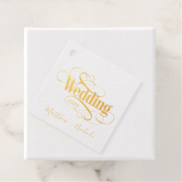 Etiquetas Para Recuerdos Boda en marco dorado náutico de oro y azul marino