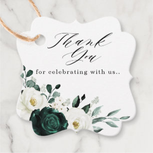 Etiquetas Para Recuerdos Boda floral blanca Eucalyptus