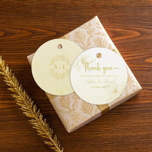 Etiquetas Para Recuerdos Boda floral de contorno elegante minimalista