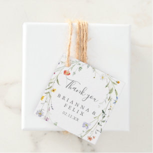 Etiquetas Para Recuerdos Boda floral silvestre multicolor