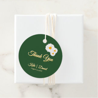 Etiquetas Para Recuerdos Boda Floral Verde Profundo
