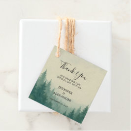 Etiquetas Para Recuerdos Boda forestal de acuarelas rusas Gracias