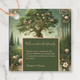 Etiquetas Para Recuerdos boda Forestal Medieval Verde