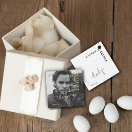 Etiquetas Para Recuerdos Boda fotográfico mínimo de Moda ultra moderna blan