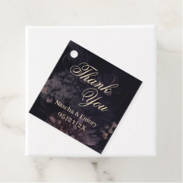 Etiquetas Para Recuerdos Boda Gótica Morada Boho Elegante Gracias