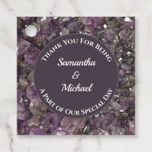 Etiquetas Para Recuerdos Boda Gracias Gem Purple Amethyst Gemstone