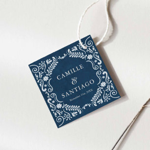 Etiquetas Para Recuerdos Boda mexicano de Blue Talavera