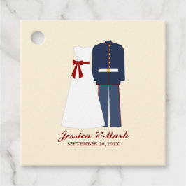 Etiquetas Para Recuerdos Boda militar