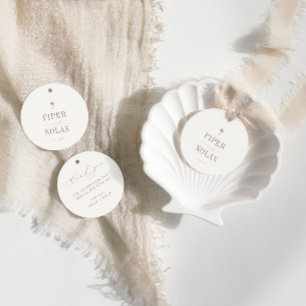 Etiquetas Para Recuerdos Boda Minimalista de OASIS Beach Gracias