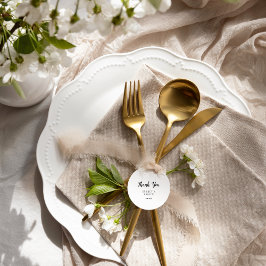 Etiquetas Para Recuerdos Boda Minimalista simple gracias