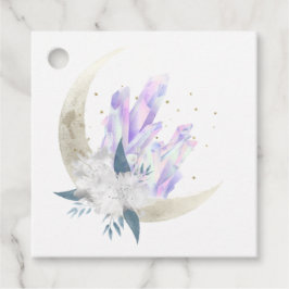 Etiquetas Para Recuerdos Boda Mística Boho Cristal Luna