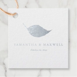 Etiquetas Para Recuerdos Boda moderno de lujo Dusty Blue