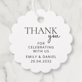 Etiquetas Para Recuerdos Boda moderno Gracias