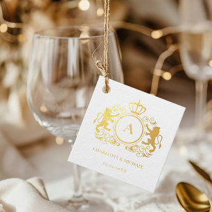 Etiquetas Para Recuerdos Boda monograma de logotipo específico del cliente