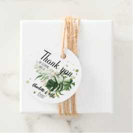 Etiquetas Para Recuerdos Boda personalizada de regalo de Boda tropical pers
