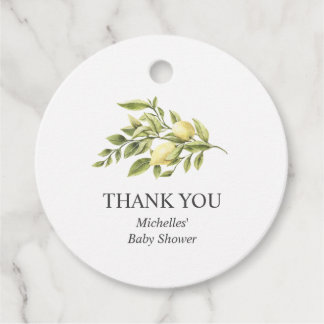 Etiquetas Para Recuerdos Boda personalizado de la moda Lemons and Leaves Bo