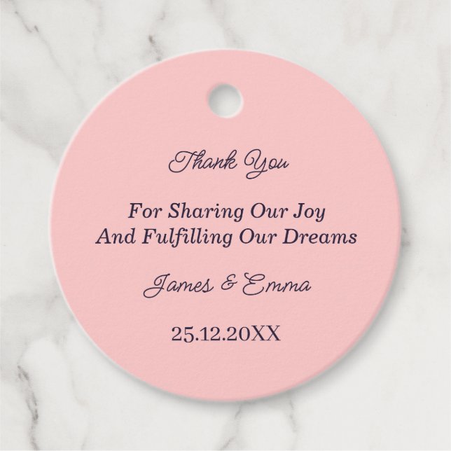 Etiquetas Para Recuerdos Boda personalizado simple (Anverso)