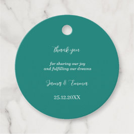 Etiquetas Para Recuerdos Boda personalizado verde simple