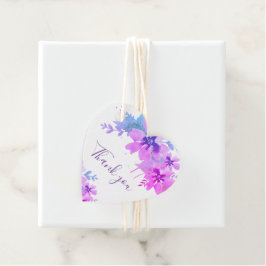Etiquetas Para Recuerdos Boda Purple Blooming Gracias Por Favorecer Etiquet