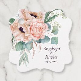 Etiquetas Para Recuerdos Boda Resplandor de Amapola