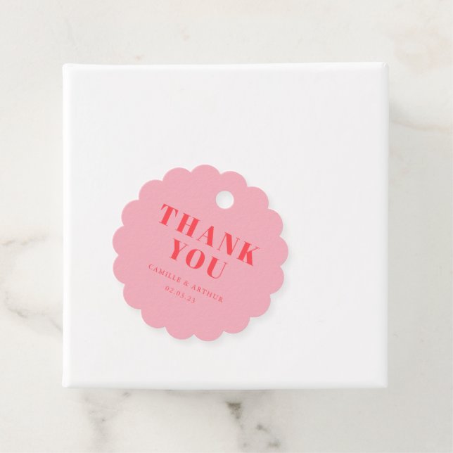 Etiquetas Para Recuerdos Boda retro rosa (In situ)