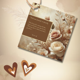 Etiquetas Para Recuerdos Boda Romántico Dreamy Floral gracias