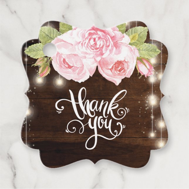 Etiquetas Para Recuerdos Boda ruso Gracias (Anverso)