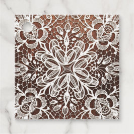 Etiquetas Para Recuerdos Boda Rústico de Madera Blanca Lace