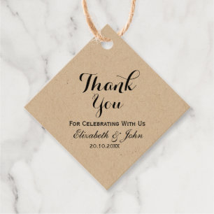 Etiquetas Para Recuerdos Boda Rústico Gracias