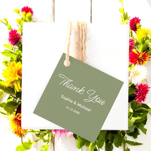 Etiquetas Para Recuerdos Boda Sage Green White Gracias