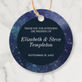 Etiquetas Para Recuerdos Boda Starry Night Celestial Gracias Marina
