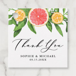 Etiquetas Para Recuerdos Boda veraniego de pomelo acuático y Naranjas