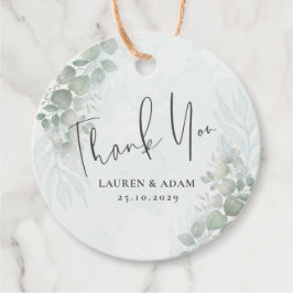 Etiquetas Para Recuerdos Boda verde de Eucalyptus Sage