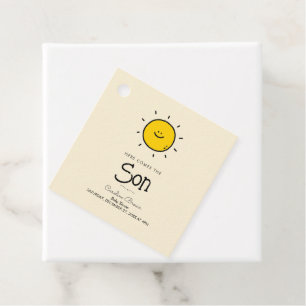 Etiquetas Para Recuerdos Boho aquí viene la ducha del bebé