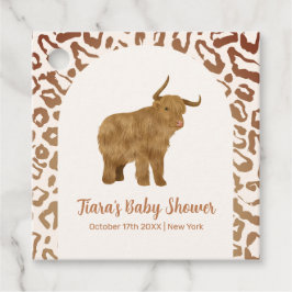 Etiquetas Para Recuerdos Boho Arch Holy Cow Western Baby Shower