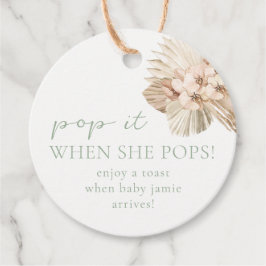 Etiquetas Para Recuerdos Boho Baby Shower Lo Pop Cuando Ella Pops Favor Tag