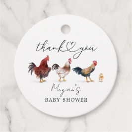 Etiquetas Para Recuerdos Boho Chicken Baby Shower